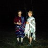 Didgeridoo Spieler bei Nachtwanderung